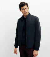 Blouson col chemise marine - IZAC