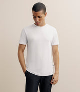 T-shirt col rond blanc - IZAC