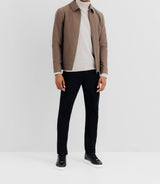 Blouson en laine taupe - IZAC