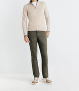 Pull col montant zippé beige - IZAC