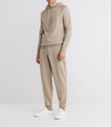 Pull à capuche beige - IZAC