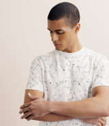 T-shirt à fleurs blanc - IZAC