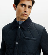 Blouson col chemise marine - IZAC
