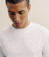 T-shirt col rond blanc - IZAC