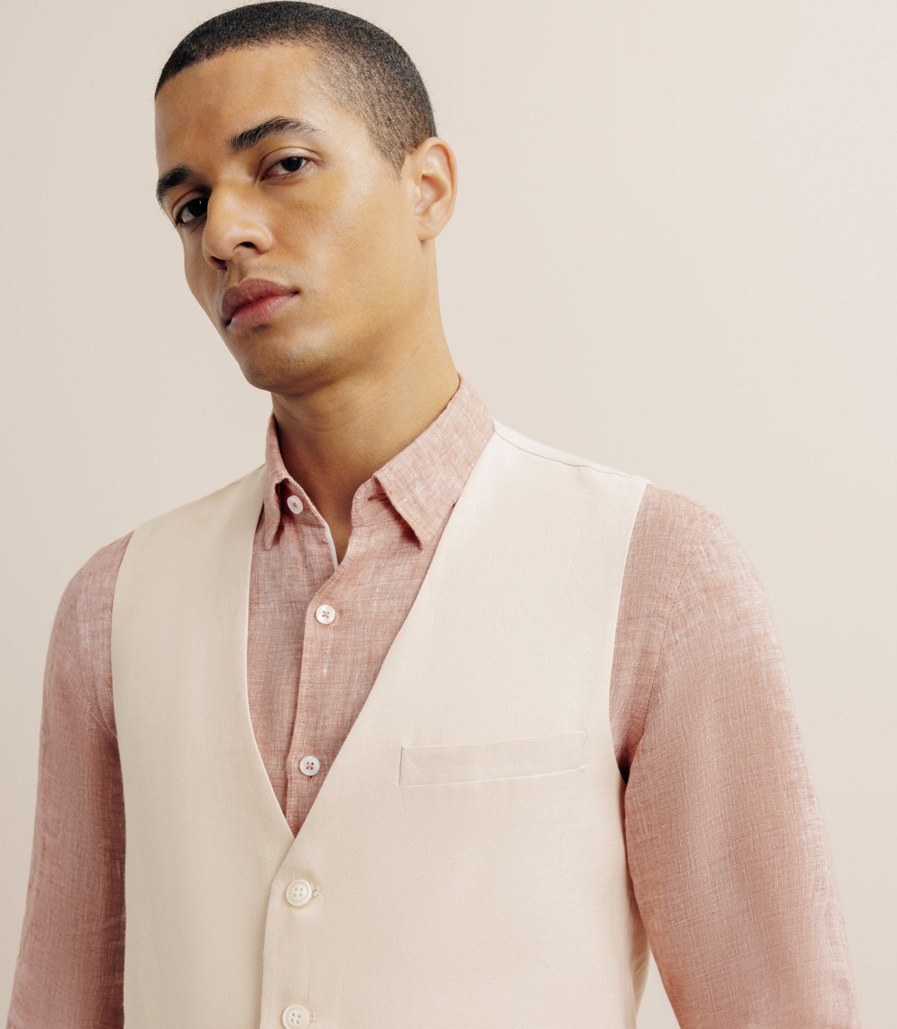 Gilet 100% lin pêche - IZAC