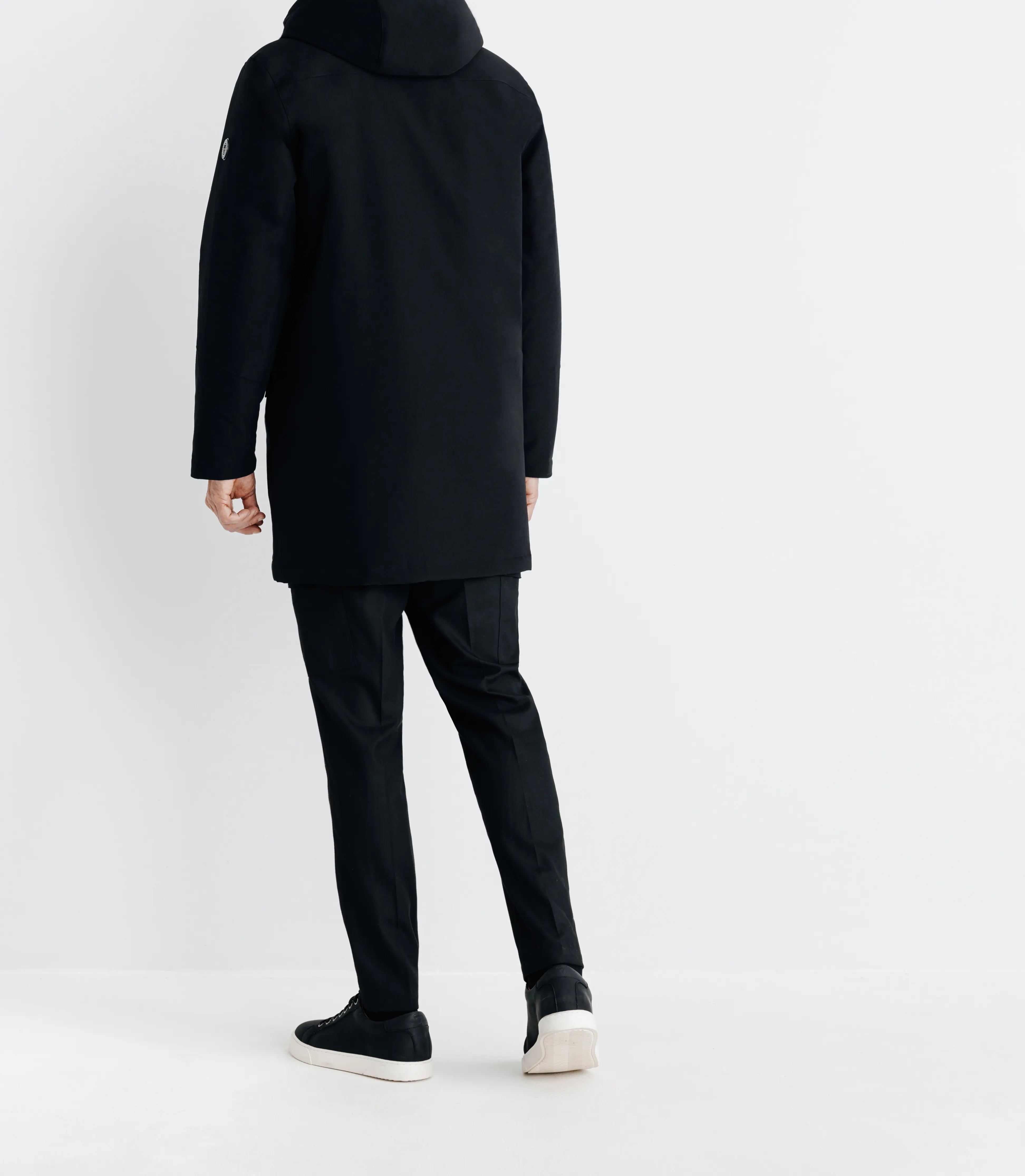 Parka à capuche noire - IZAC