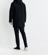 Parka à capuche noire - IZAC
