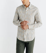 Chemise avec imprimé paisley beige - IZAC
