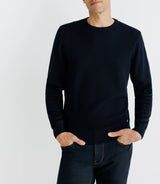 Pull col rond marine - IZAC