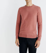Pull col rond 100% cachemire rose - IZAC