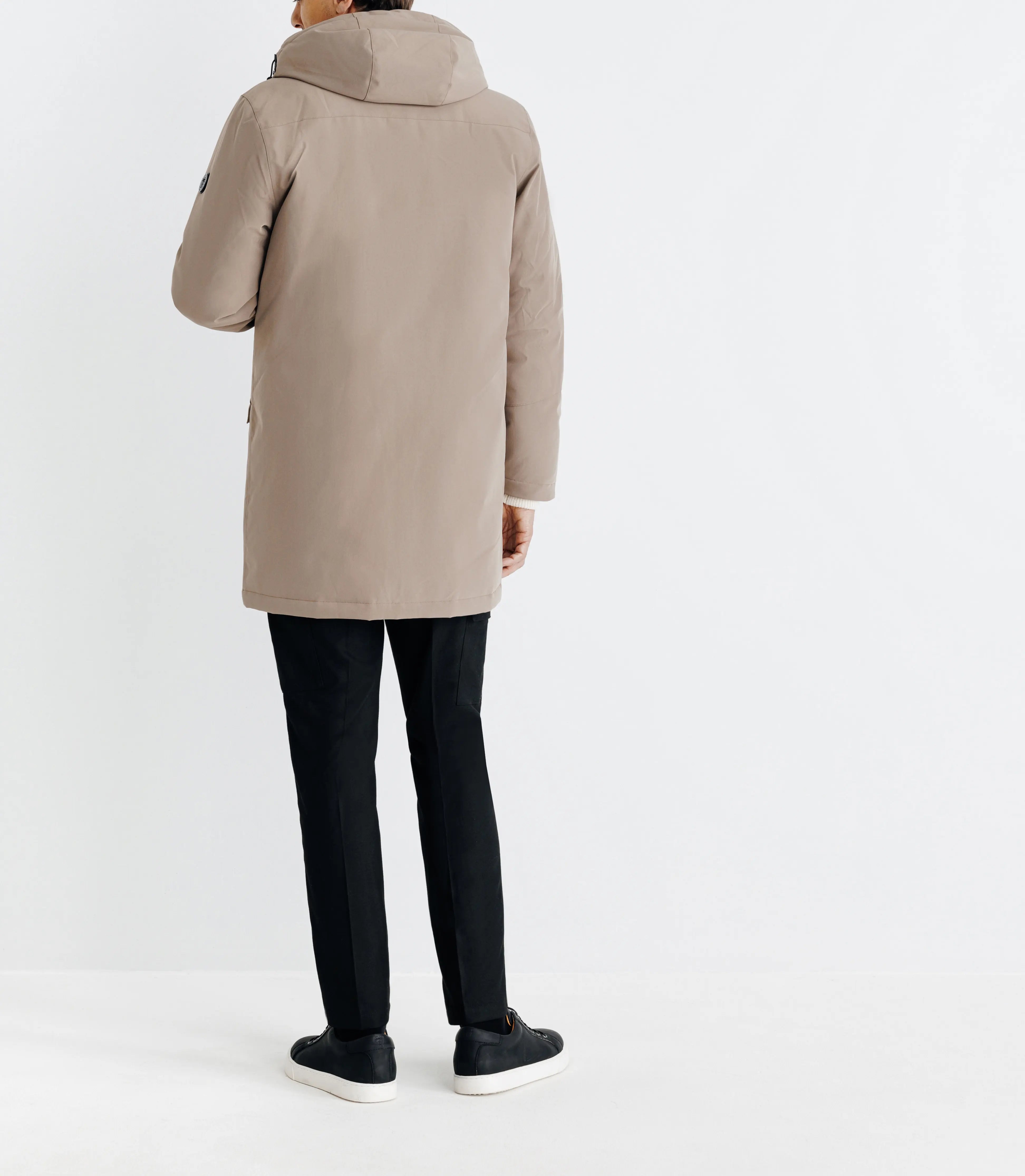 Parka à capuche taupe - IZAC