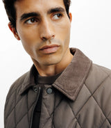 Blouson col chemise taupe - IZAC