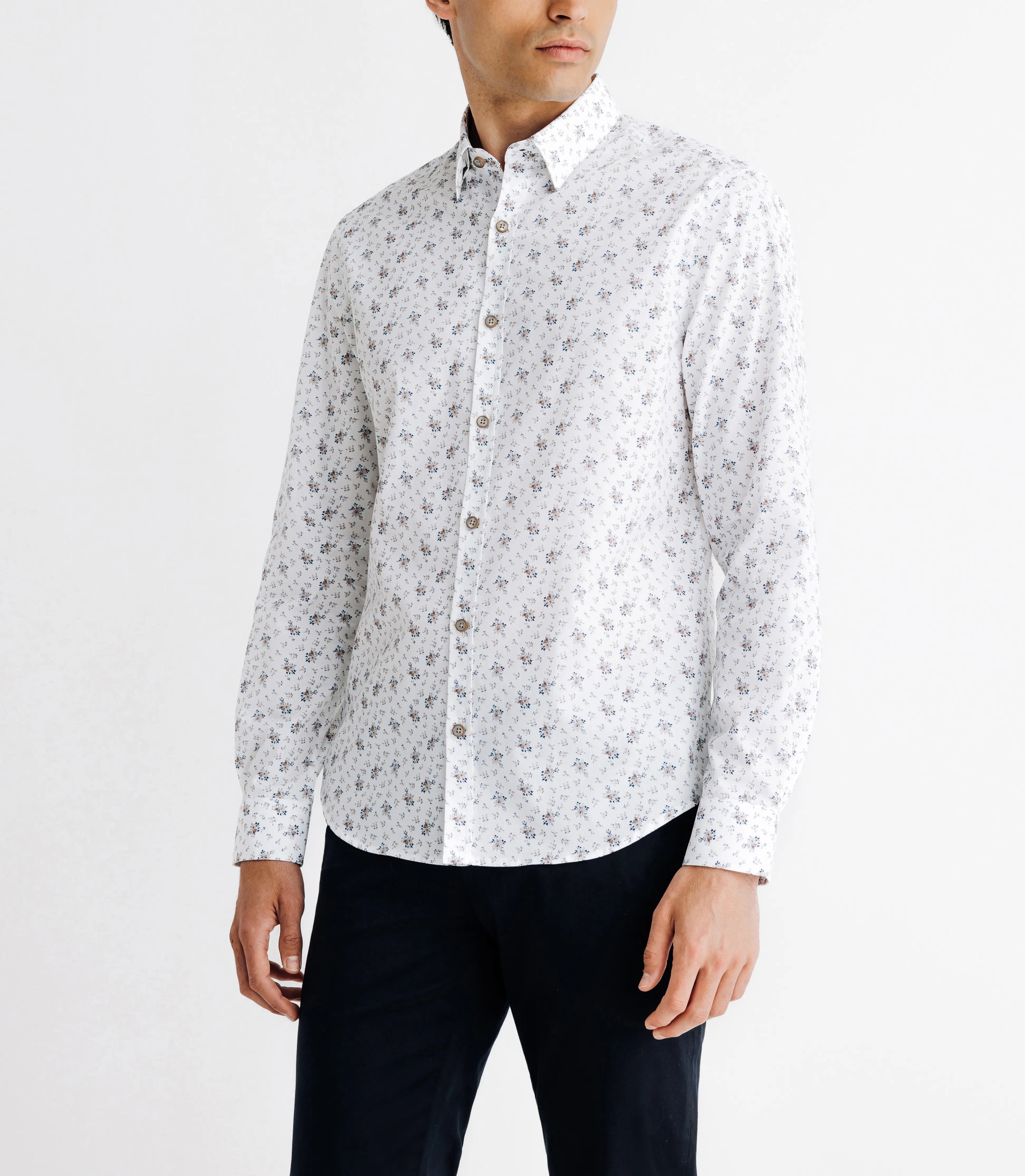 Chemise manches longues avec imprimé floral - IZAC