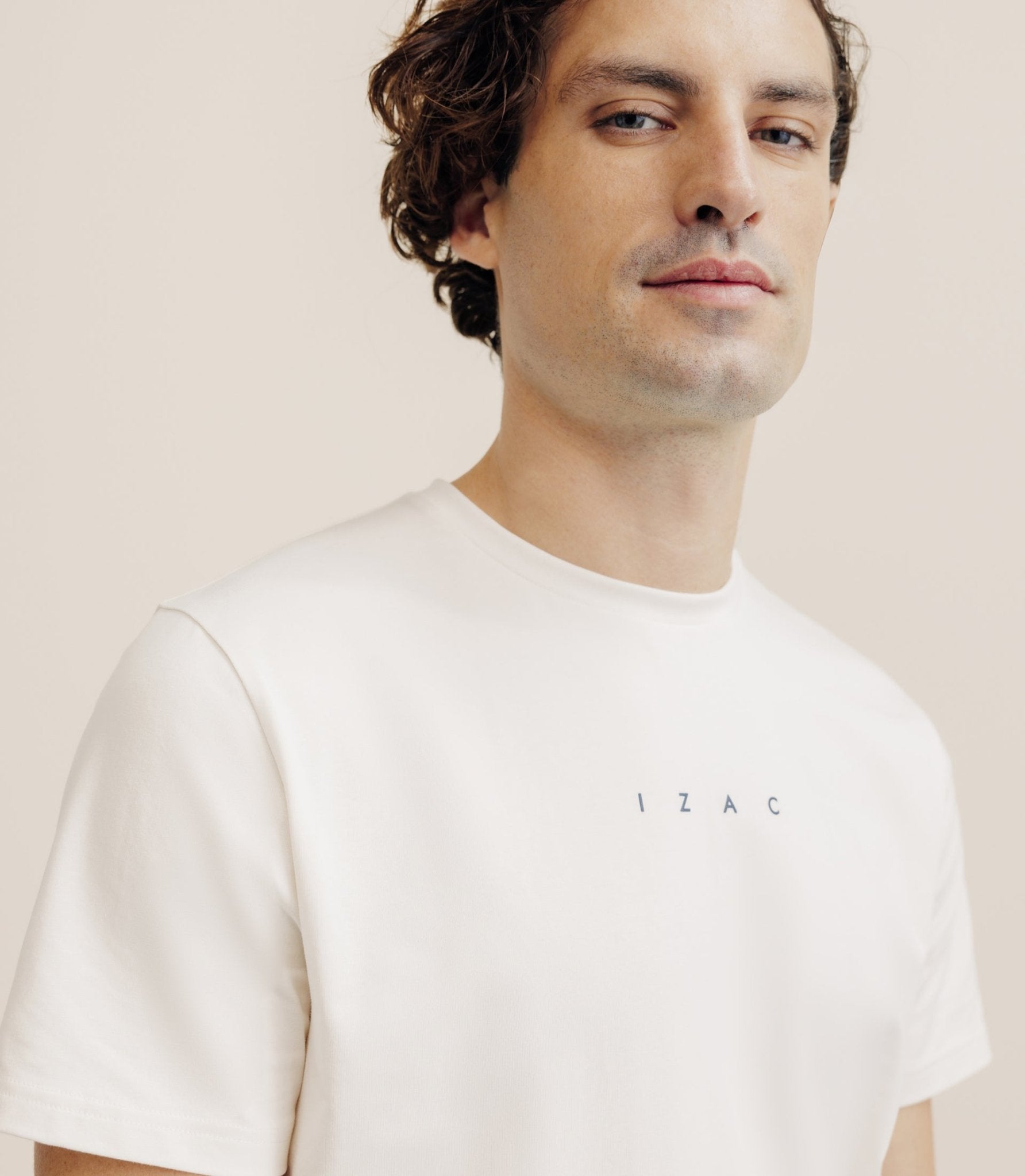 T-shirt col rond écru - IZAC