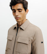 Blouson col chemise beige - IZAC
