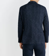 Veste casual en maille marine - IZAC