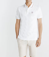 Polo piqué boutonné blanc - IZAC