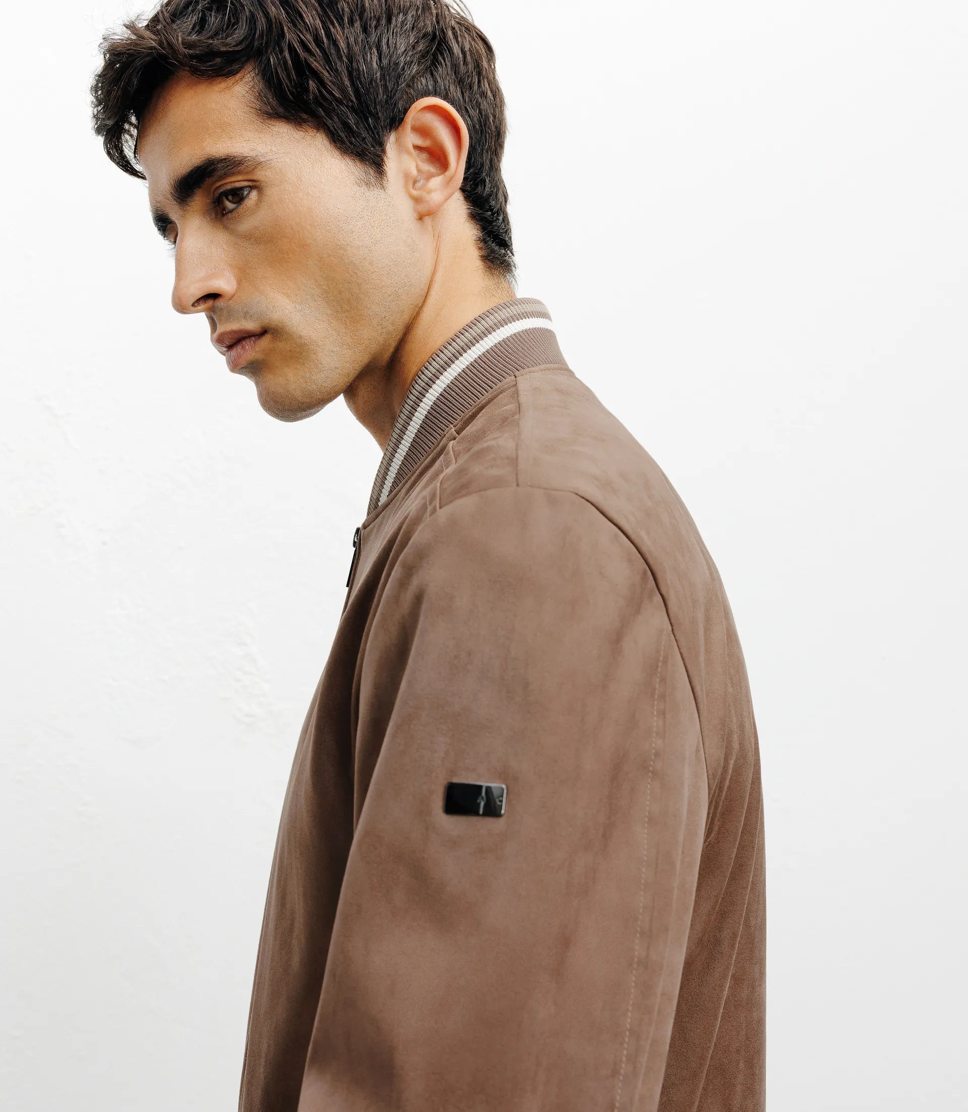 Blouson col teddy taupe - IZAC