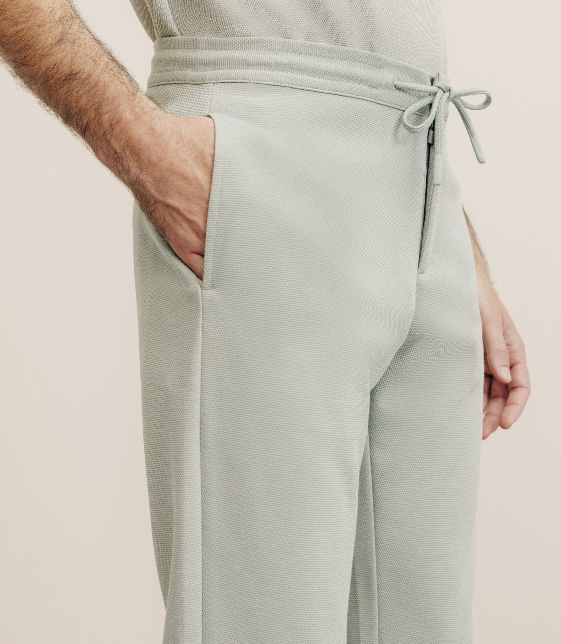 Pantalon élastiqué kaki - IZAC