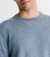 Pull col rond 100% cachemire indigo - IZAC
