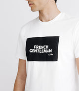 T-shirt avec écriture blanc - IZAC