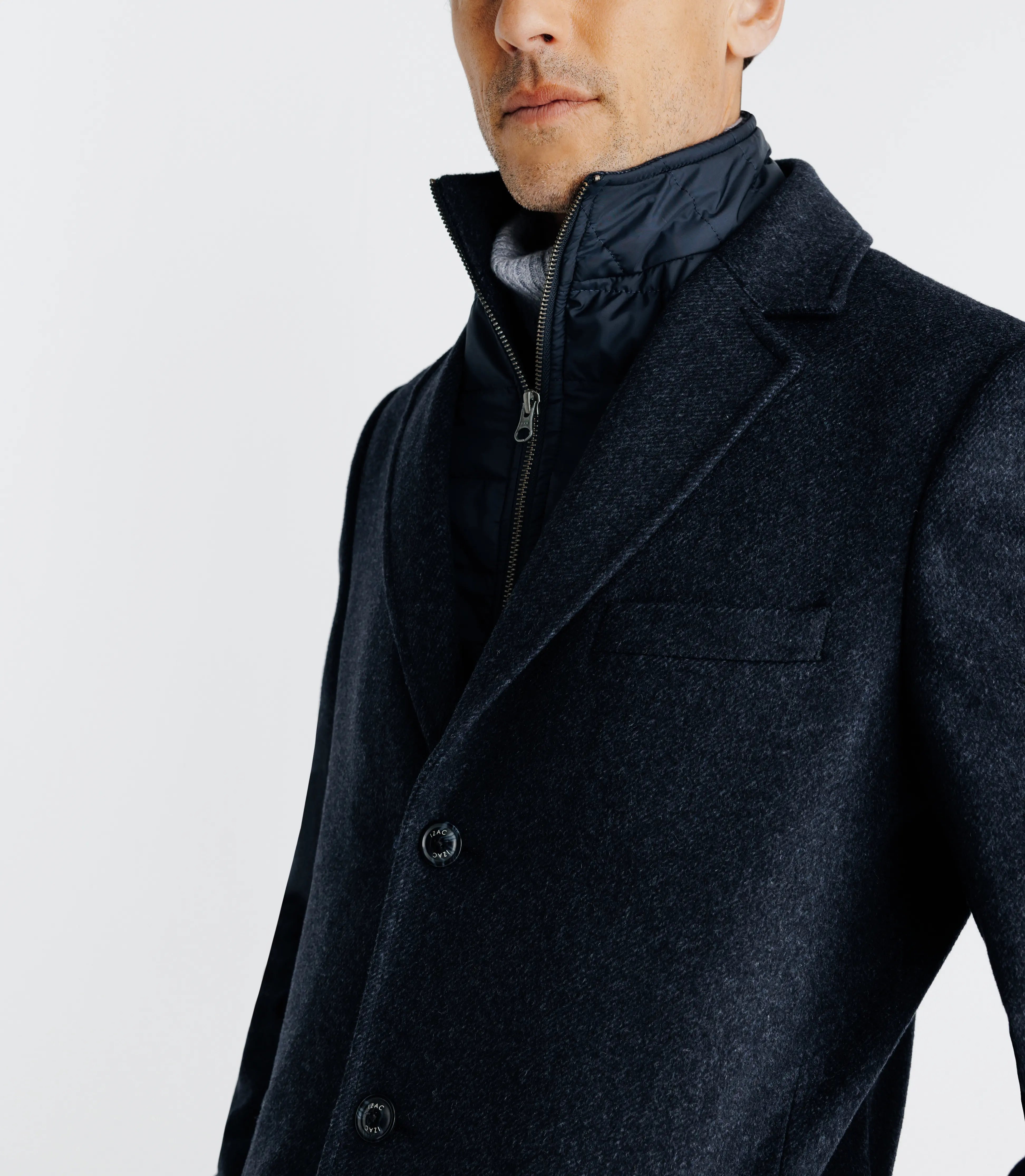 Manteau ville parementure bleu - IZAC