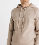 Pull à capuche beige - IZAC