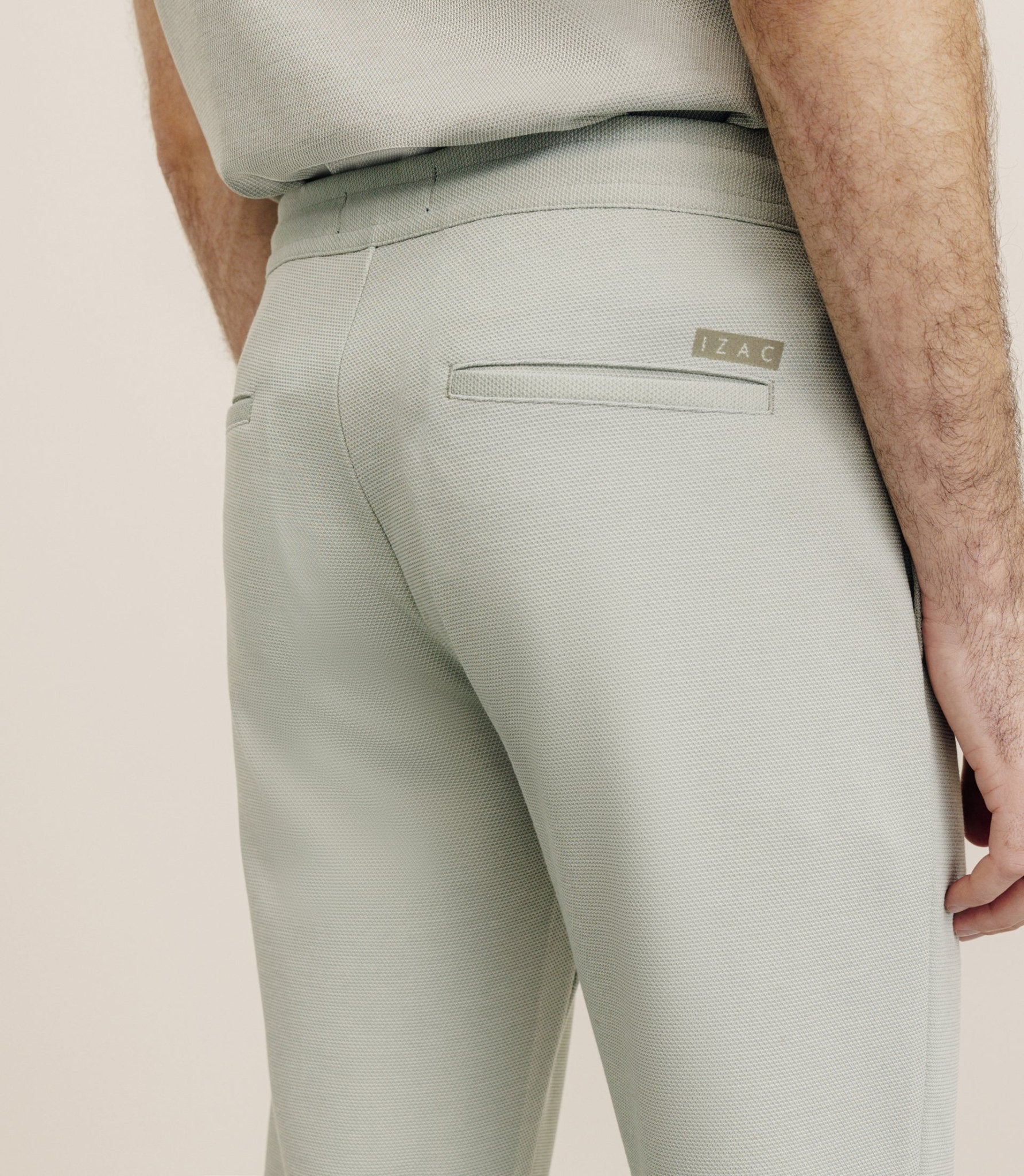 Pantalon élastiqué kaki - IZAC