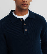 Pull col polo marine - IZAC