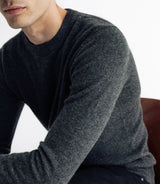Pull col rond 100% cachemire anthracite - IZAC