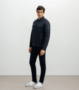 Blouson col chemise marine - IZAC