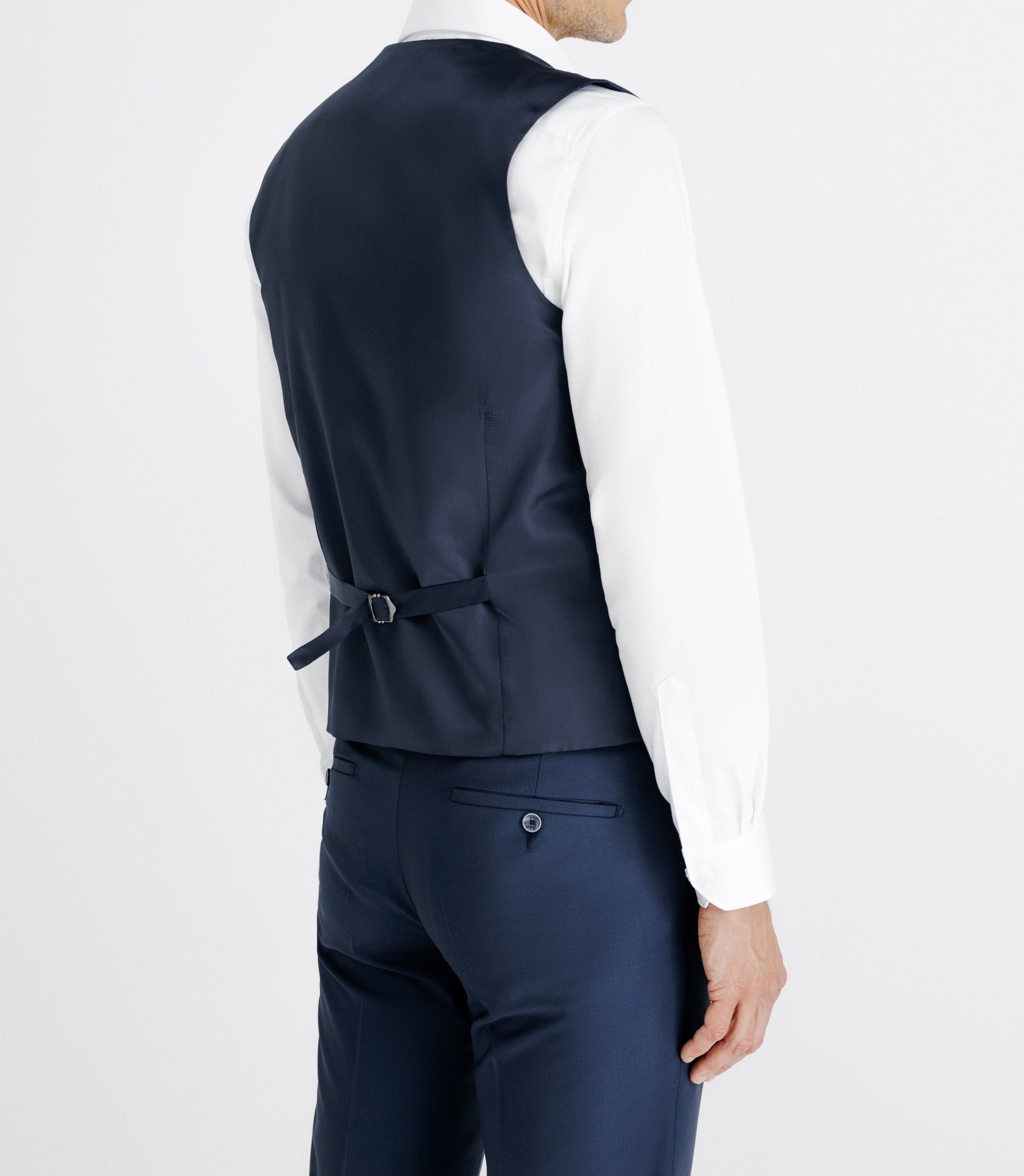 Gilet ville aspect brillant bleu - IZAC