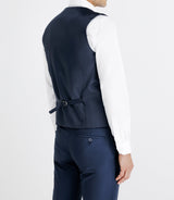 Gilet ville aspect brillant bleu - IZAC