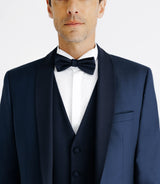 Costume col châle marine
