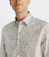 Chemise avec imprimé paisley beige - IZAC