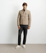 Blouson col chemise beige - IZAC