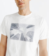 T-shirt manches courtes avec motifs blanc - IZAC
