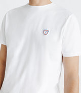 T-shirt avec broderie blanc - IZAC
