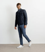 Blouson col chemise marine - IZAC
