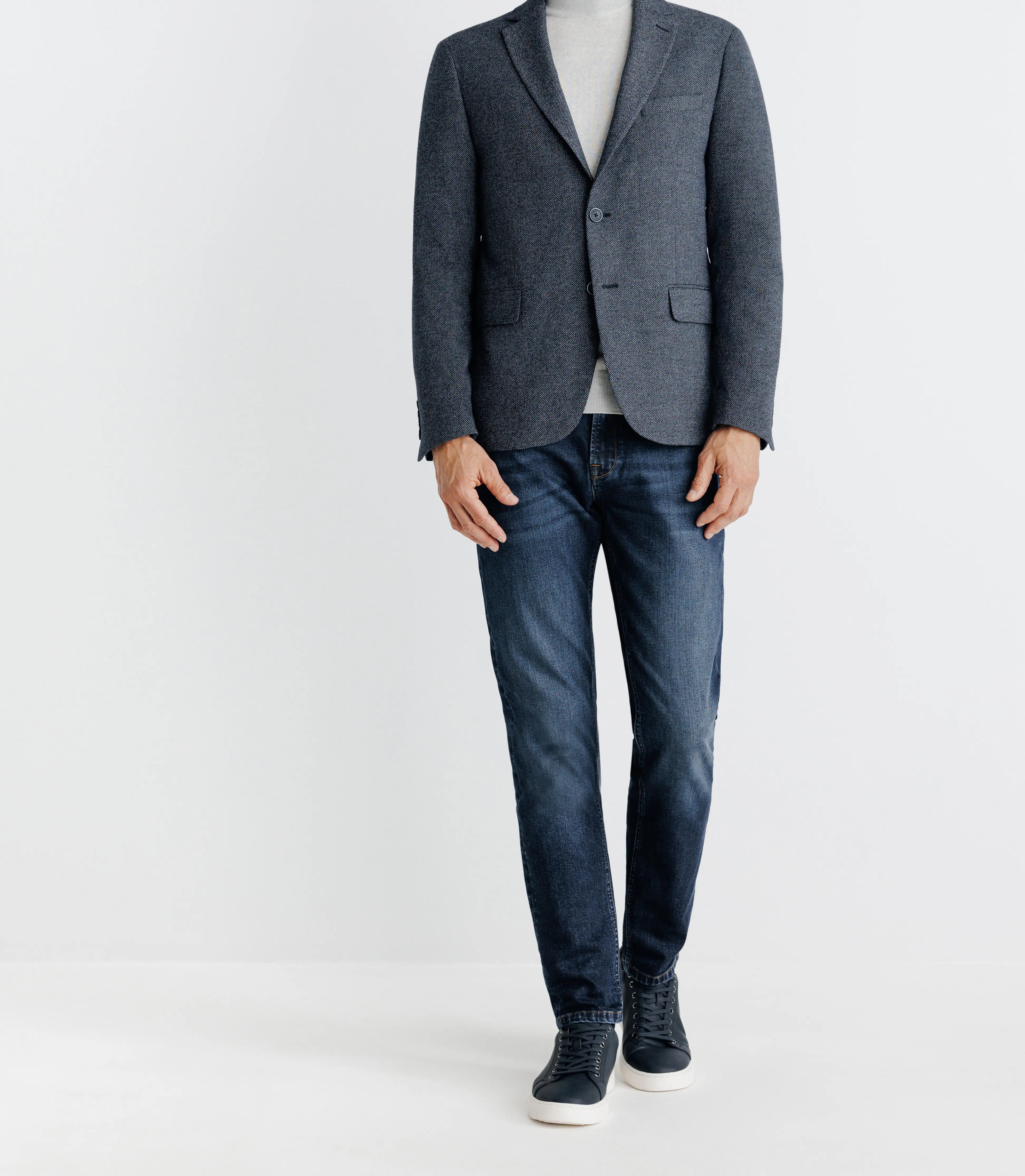 Veste casual 2 boutons marine - IZAC