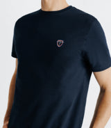 T-shirt avec broderie marine - IZAC