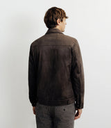Blouson col chemise marron - IZAC