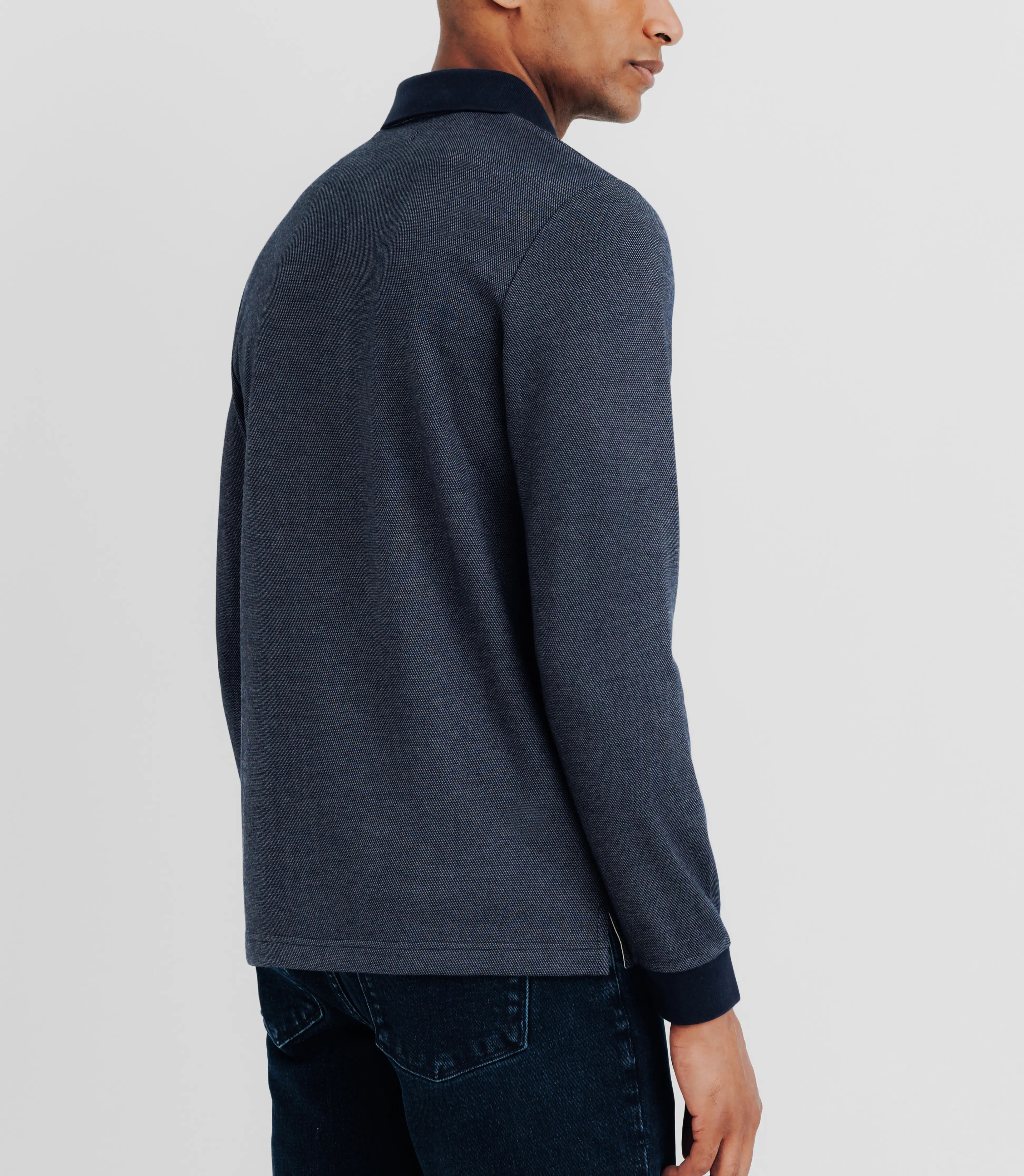 Polo en maille marine - IZAC