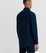 Chemise avec col boutonné marine - IZAC
