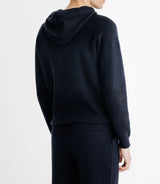 Pull à capuche marine - IZAC
