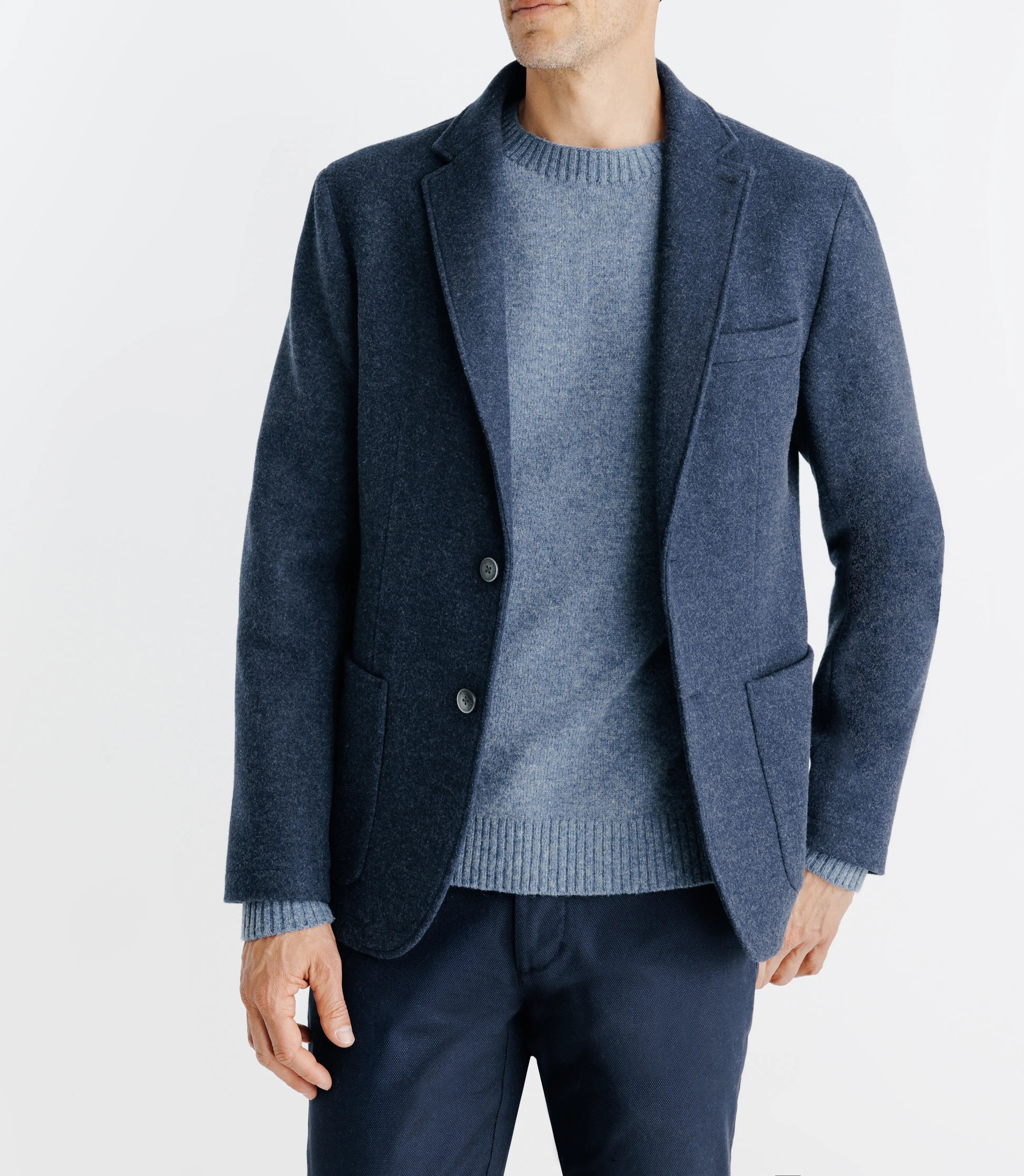 Veste avec parementure amovible denim - IZAC