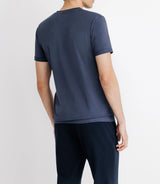 T-shirt col V marine