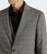 Veste ville prince de galle marron - IZAC