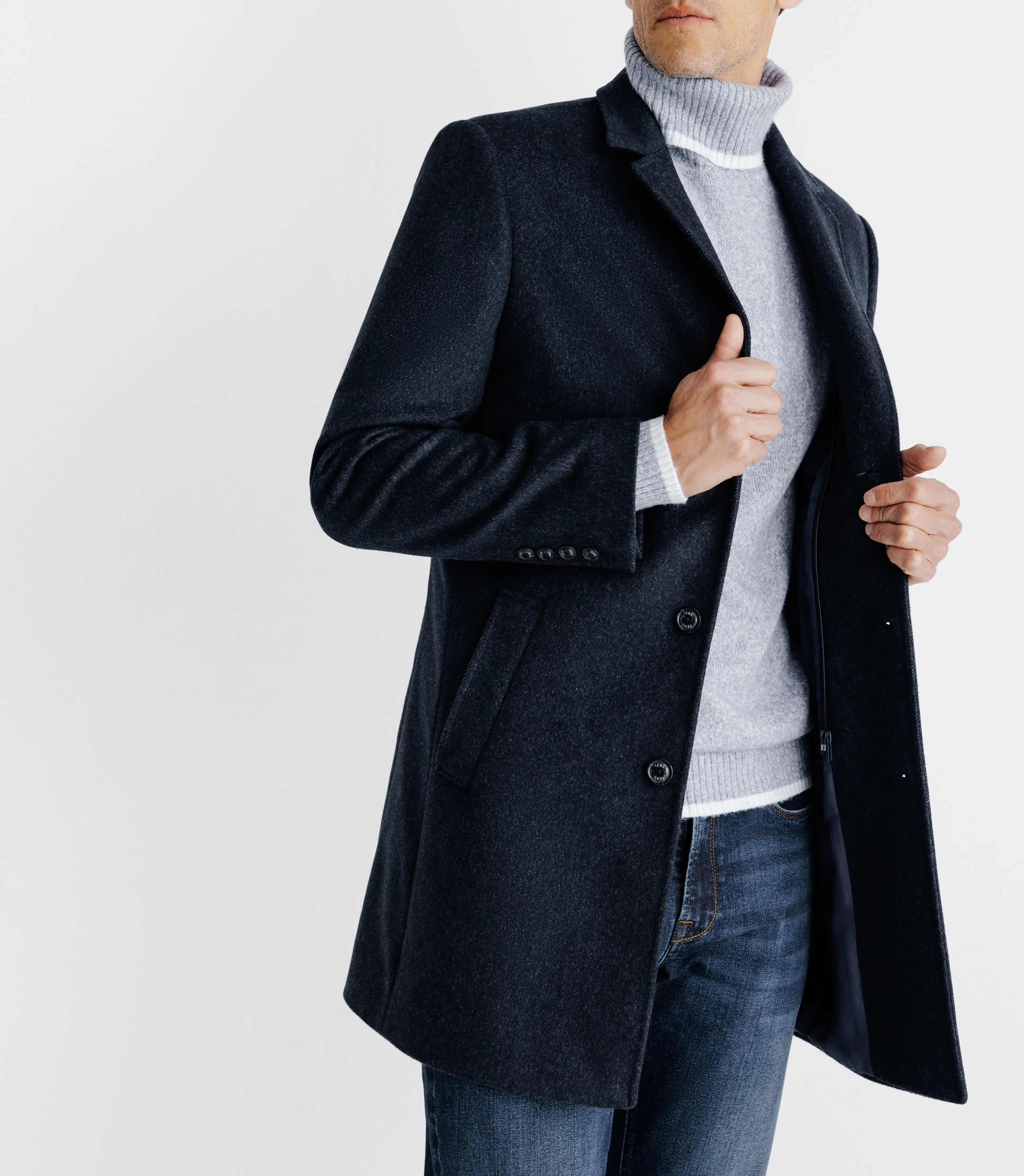 Manteau ville parementure bleu - IZAC