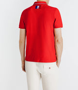 Polo piqué boutonné rouge - IZAC